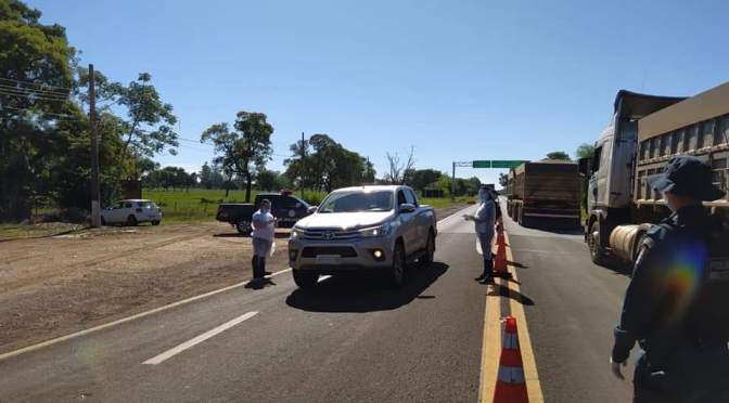 Polícia Militar inicia Barreira Sanitária em Guia Lopes da Laguna